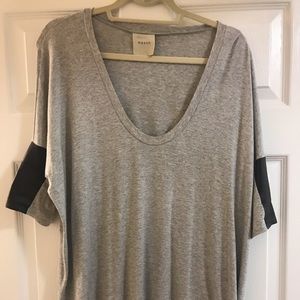 Mason Tops - Grey oversized T-shirt Mason Tops - Grey oversized T-shirt